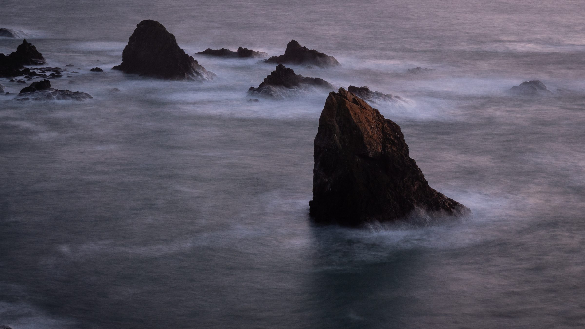 Seascape with rocks