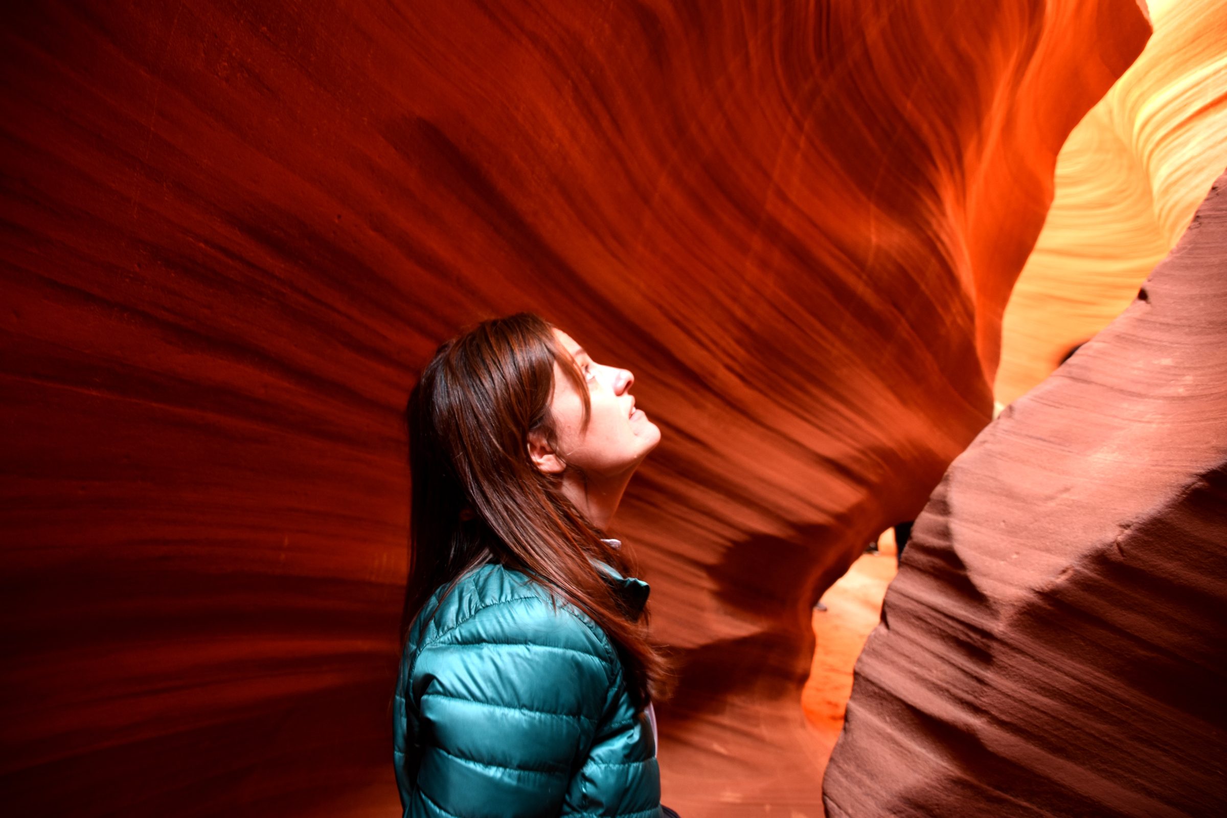 Woman in Antelope Canyon