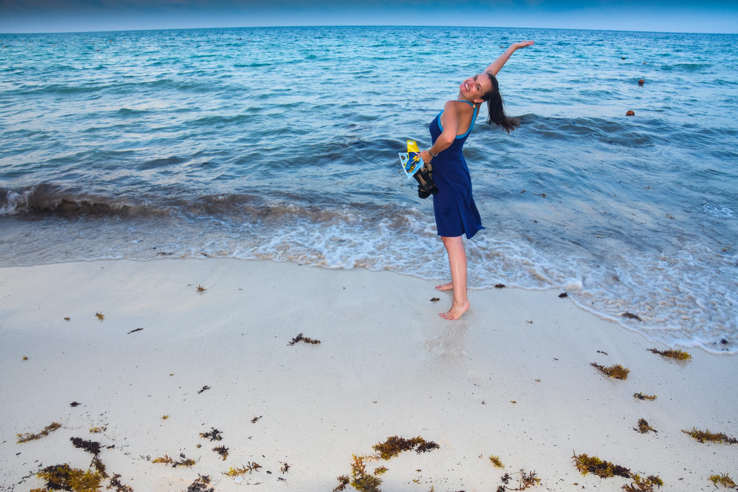 Woman on beach