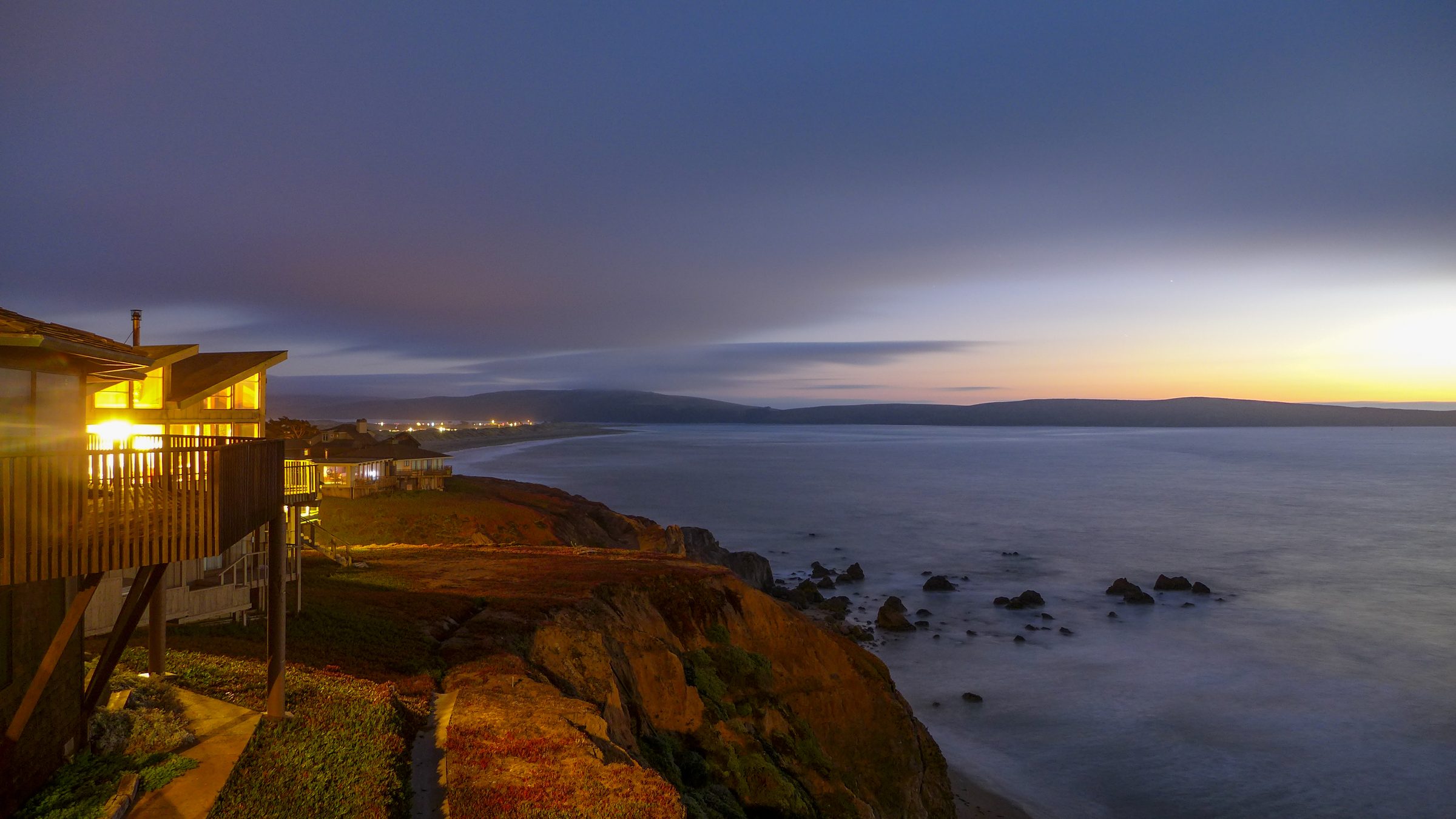 Coastal sunset